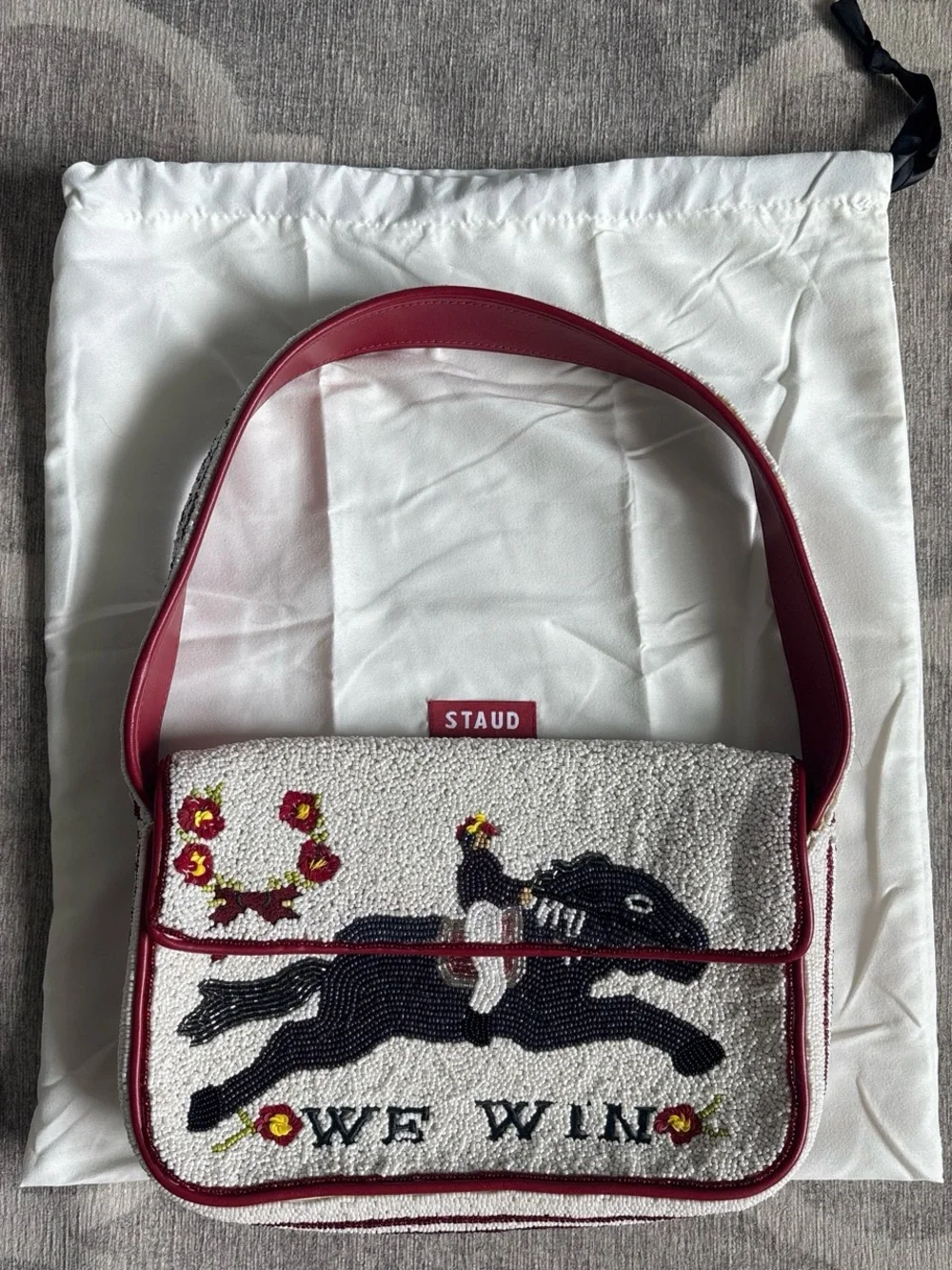 STAUD We Win Tommy Beaded Bag